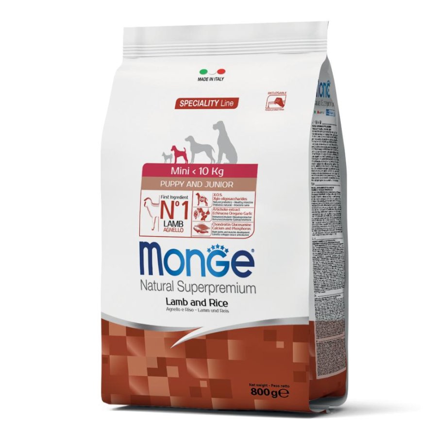 MONGE CANE SPECIALITY MINI PUPPY/JUNIOR AGNELLO 800GR