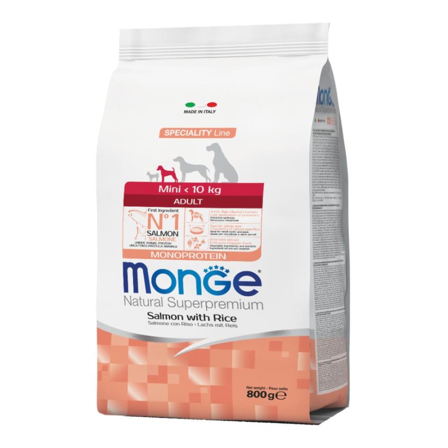 MONGE CANE SPECIALITY MINI ADULT SALMONE 800GR