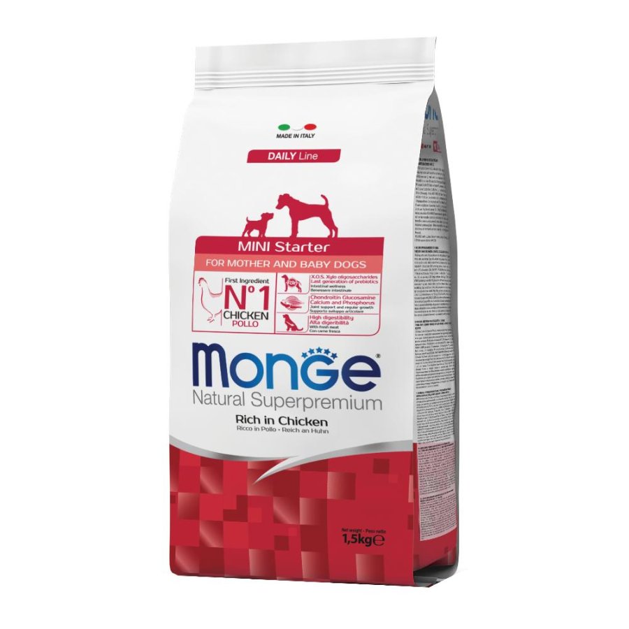 MONGE CANE DAILY MINI STARTER MOTHER & BABY POLLO 1,5KG