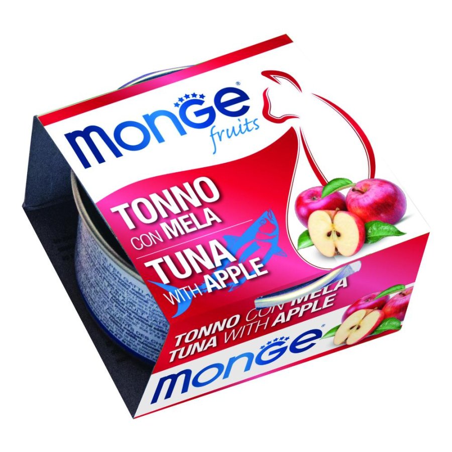 MONGE GATTO FRUIT TONNO MELA 80GR (lattina)