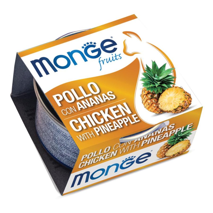 MONGE GATTO FRUIT POLLO ANANAS 80GR (lattina)