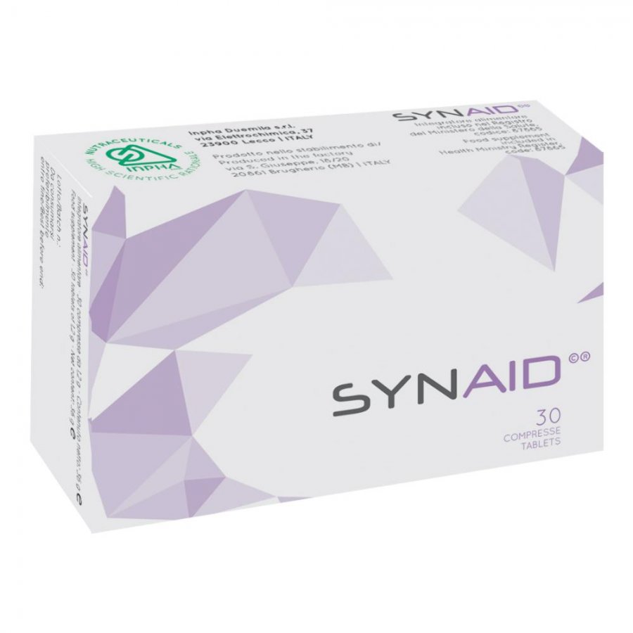  Synaid 30 Compresse - Integratore per la Memoria, Funzioni Cognitive e Umore