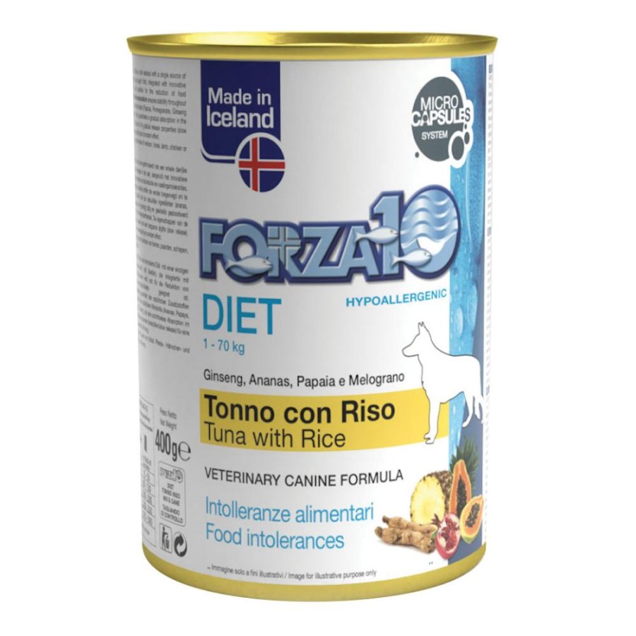 FORZA10 CANE DIET PATE' TONNO RISO 400GR (lattina)
