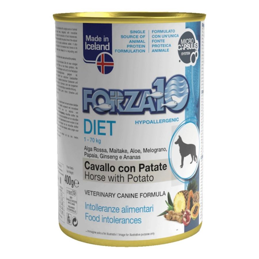 FORZA10 CANE DIET PATE' CAVALLO PATATE 400GR (lattina)
