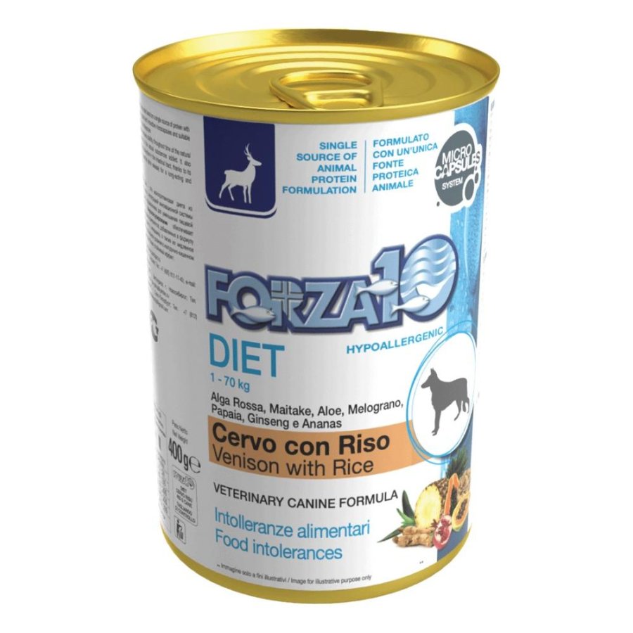 FORZA10 CANE DIET PATE' CERVO RISO 400GR (lattina)