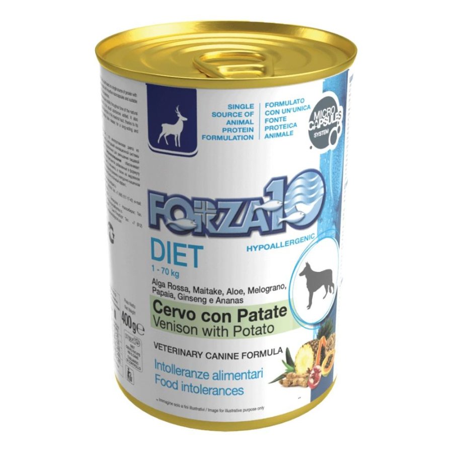 FORZA10 CANE DIET PATE' CERVO PATATE 400GR (lattina)