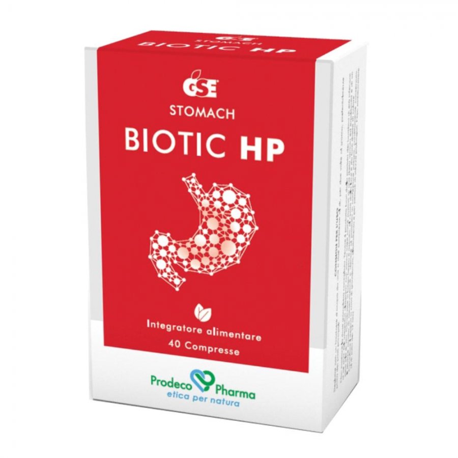 GSE Biotic HP 40 Compresse - Integratore con Estratto di Semi di Pompelmo, Boswellia, Ananas e Aloe per Equilibrio Microbico e Digestione