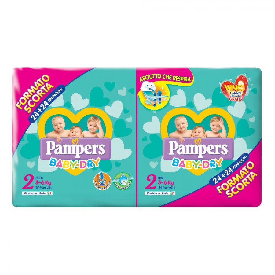 Pampers Baby Dry Mini 48 Pezzi