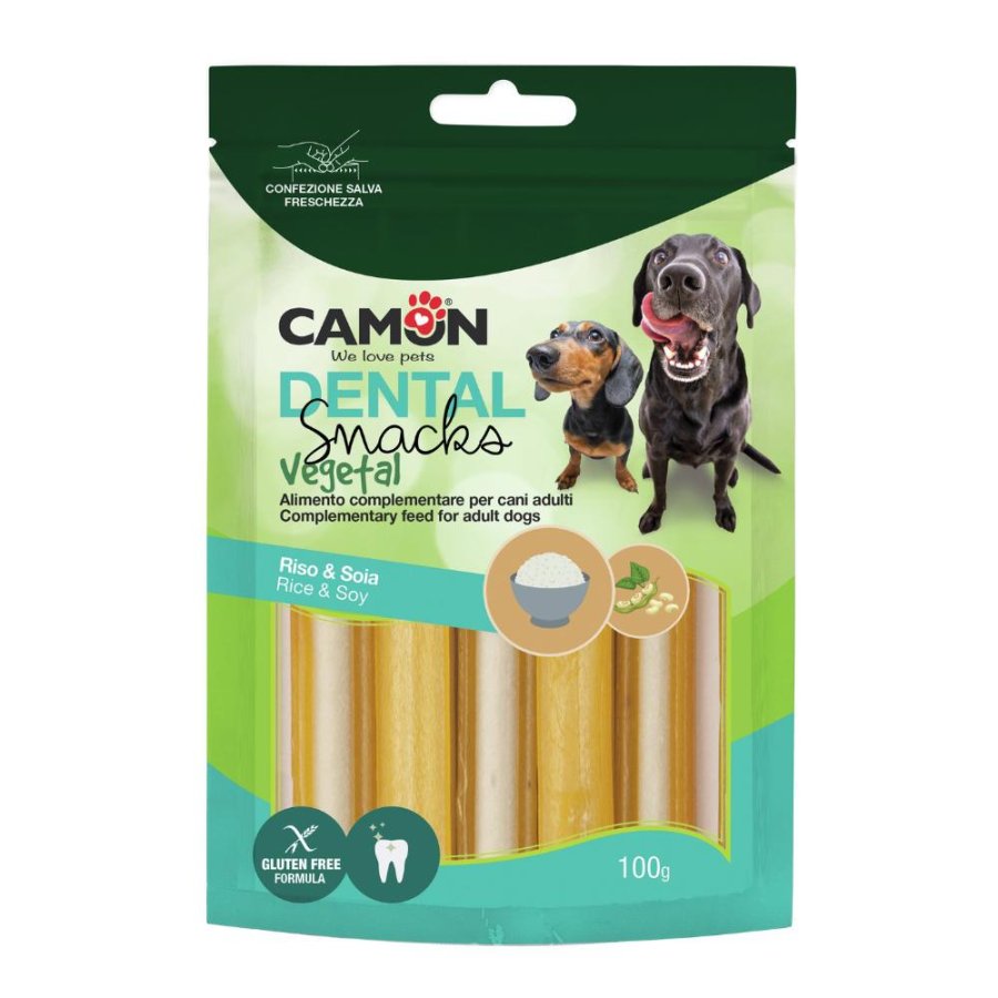 CAMON CANE SNACK BAU VEG STICKS SOIA RISO 100GR