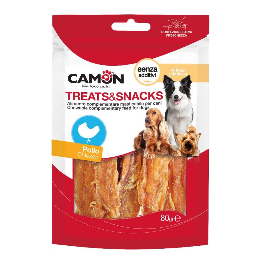 CAMON CANE SNACK TREATS FILETTI POLLO 80GR