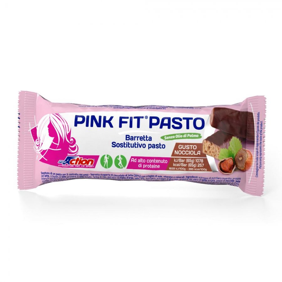 Proaction Pink Fit - Pasto Bar barretta nocciola da 65g