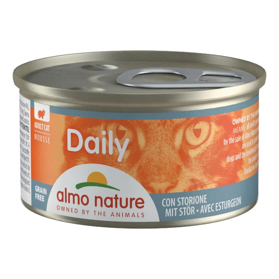 ALMO NATURE GATTO DAILY GRAIN FREE MOUSSE ADULT STORIONE 85GR (lattina)