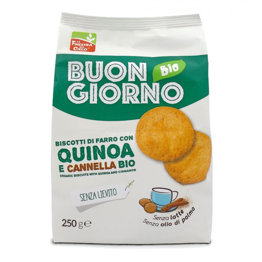 Buongiorno Bio Biscotti Di Farro Con Quinoa E Cannella Bio 250g