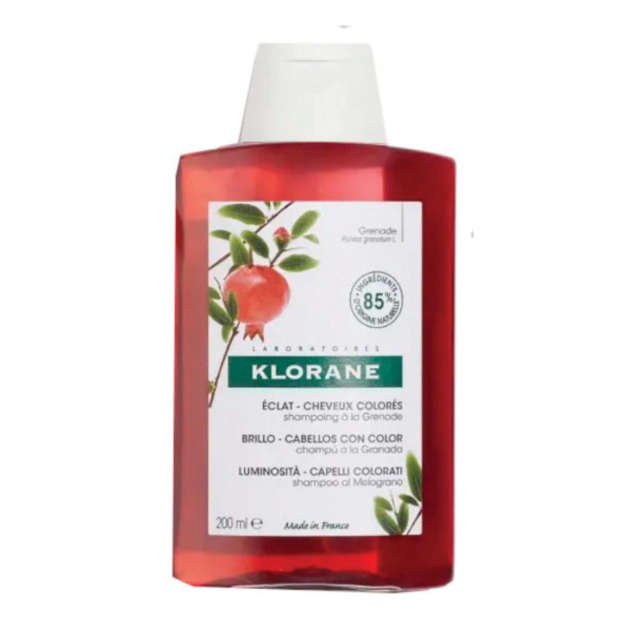 Klorane - Shampoo trattante anti-sbiadimento al melograno