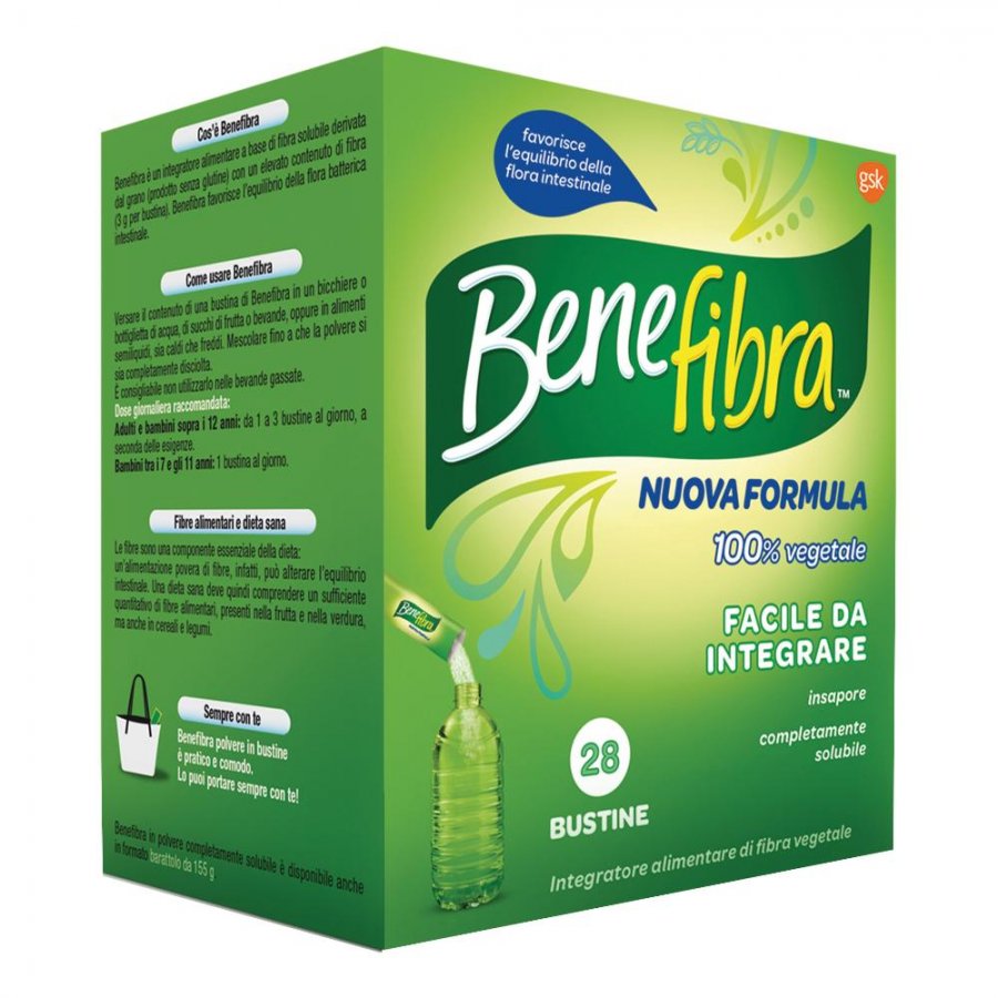 Benefibra - Integratore alimentare in polvere 28 bustine x 3,5 g