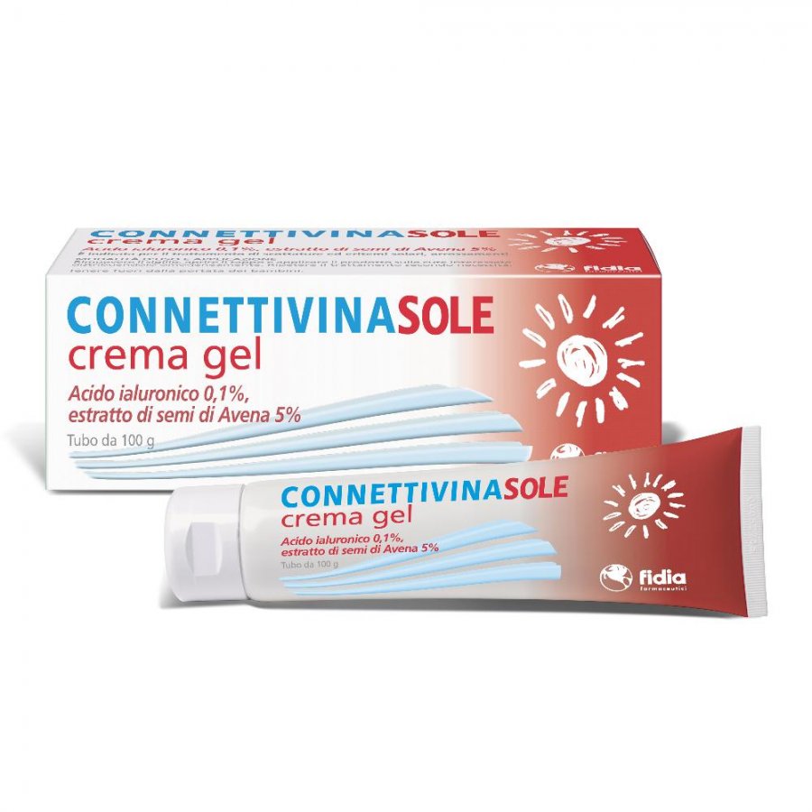 Connettivina Sole - Crema Gel 100g per Idratazione e Cura della Pelle