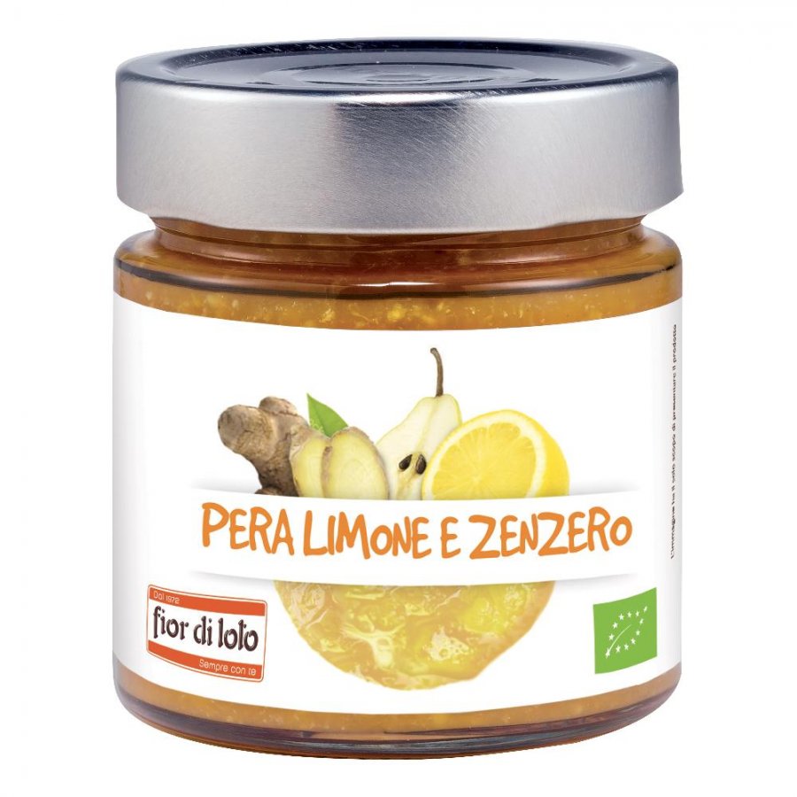 Composta di frutta con pera, limone e zenzero bio 250 g