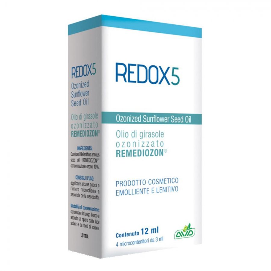 Redox 5 - Olio di Girasole Ozonizzato - Trattamento Antinfiammatorio e Cicatrizzante
