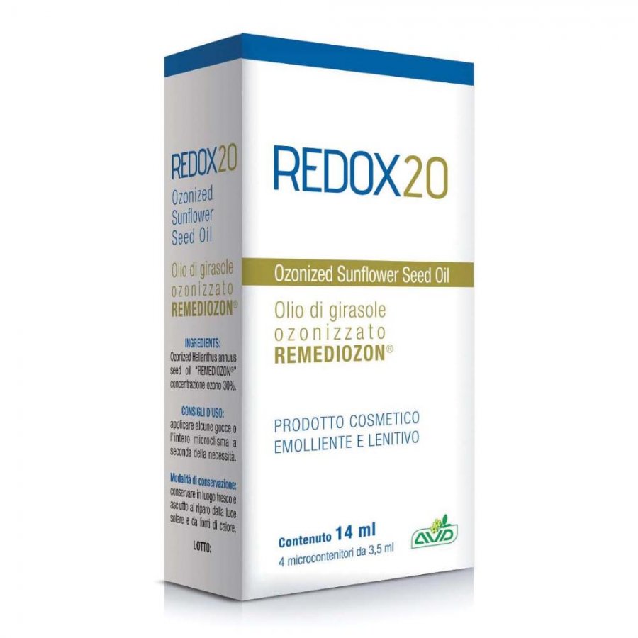 Redox 20 - Olio di Girasole Ozonizzato - Trattamento Antinfiammatorio e Antibatterico