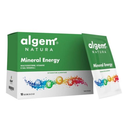 Mineral Energy, Integratore di Sali Minerali, 10 Bustine da 20g