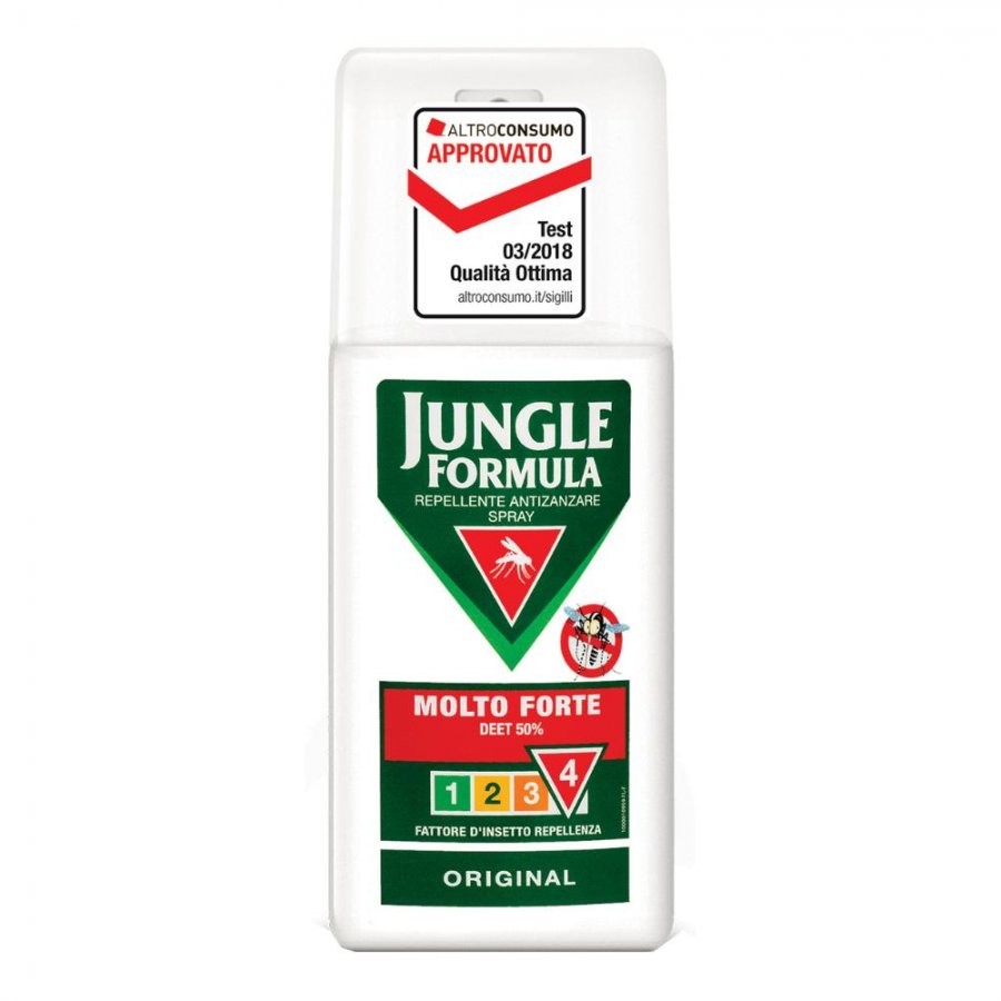 Jungle Formula Molto Forte Repellente Spray Antizanzare Original 75ml - Protezione Potente Contro le Zanzare