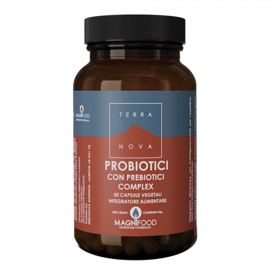 Terranova Probiotici con Prebiotici Complex: Integratore per Disturbi Gastrointestinali