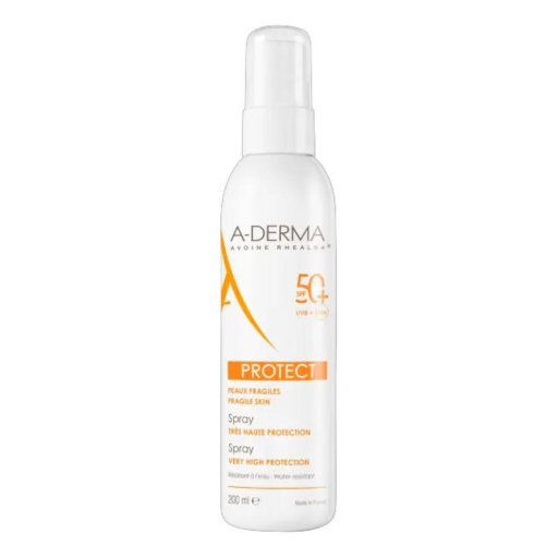 A-Derma Protect Spray SPF50+ 200ml - Protezione Solare Avanzata per Pelli Sensibili