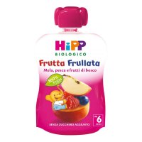 HiPP, Frutta Frullata Mela, Pesca e Frutti di Bosco, 90 g HiPP, Frutta Frullata Mela, Pesca e Frutti di Bosco, 90 g