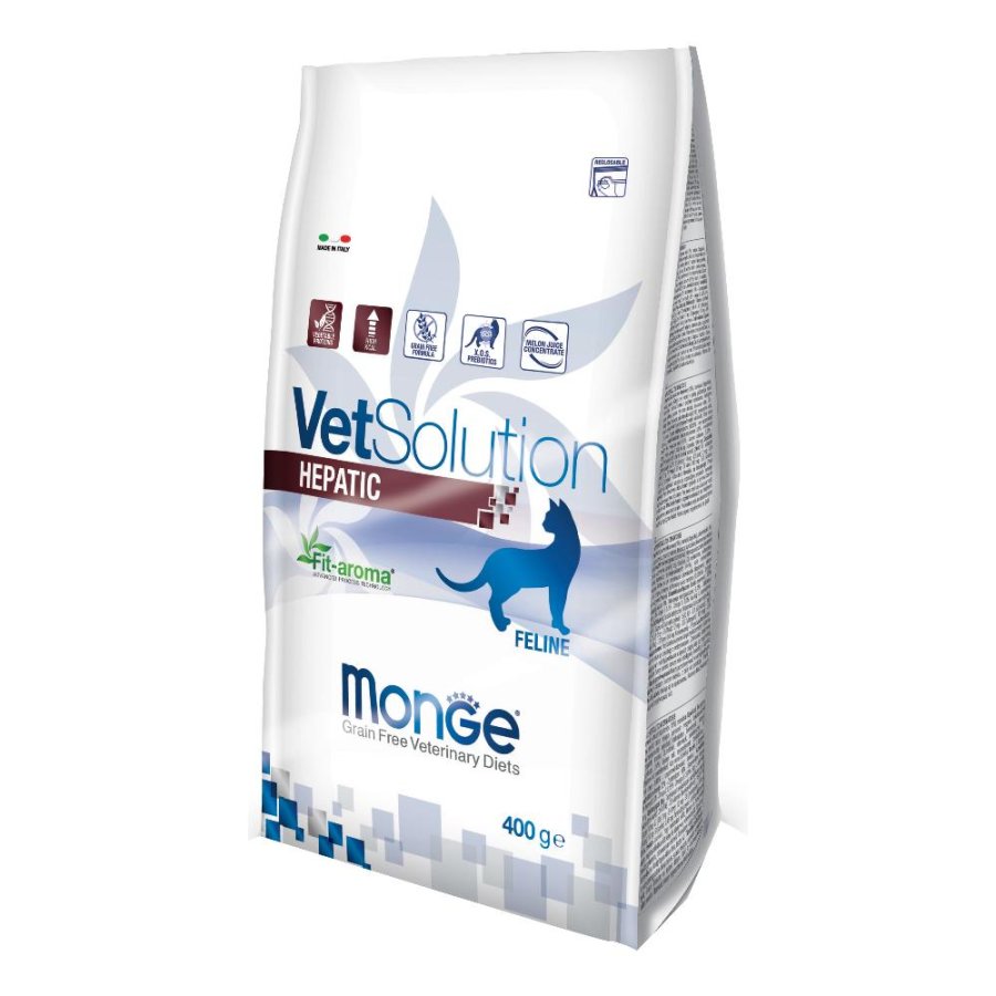 MONGE GATTO VETSOLUTION HEPATIC 400GR