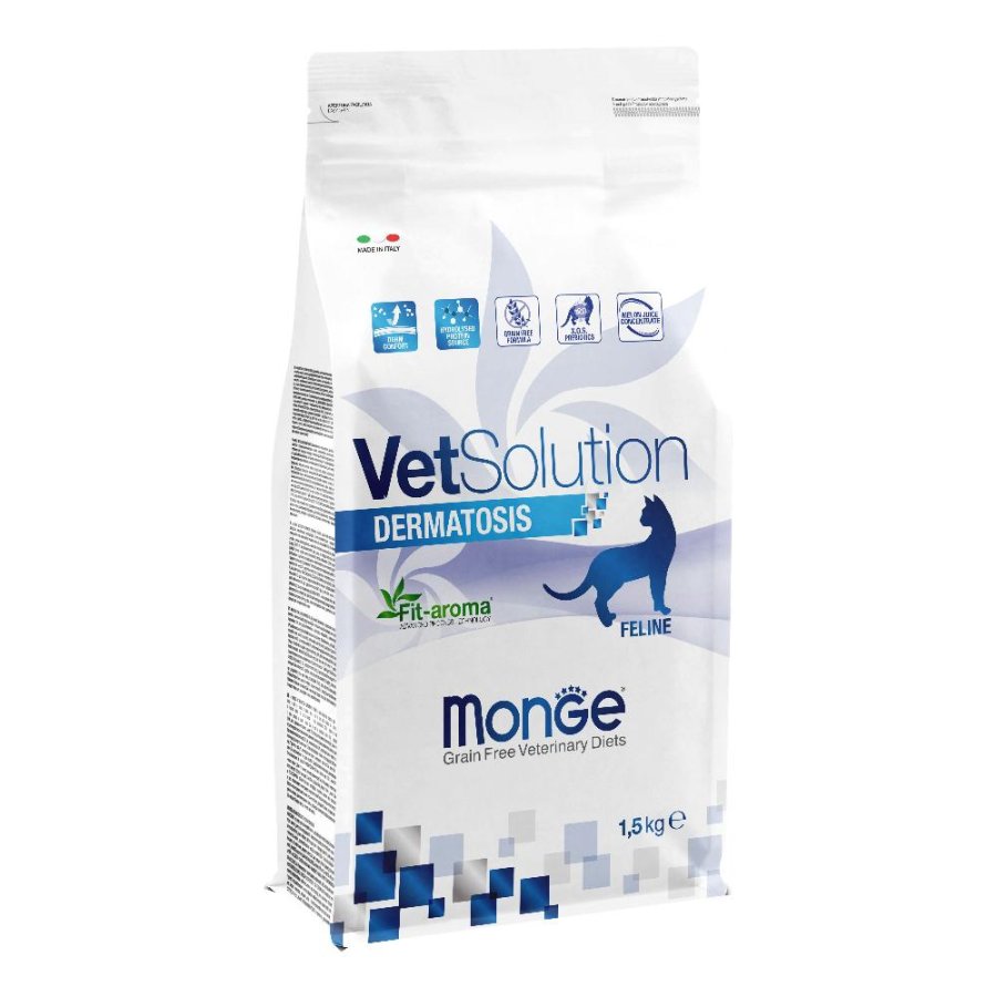 MONGE GATTO VETSOLUTION DERMATOSIS 1,5KG