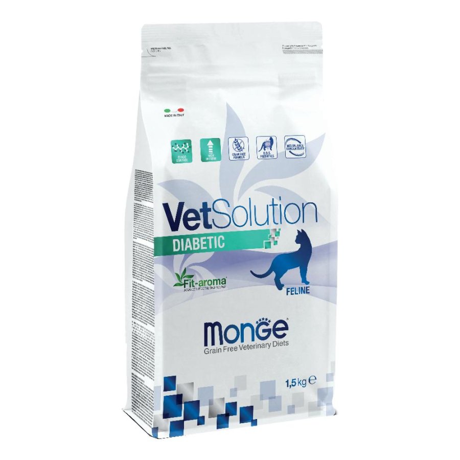 MONGE GATTO VETSOLUTION DIABETIC 1,5KG