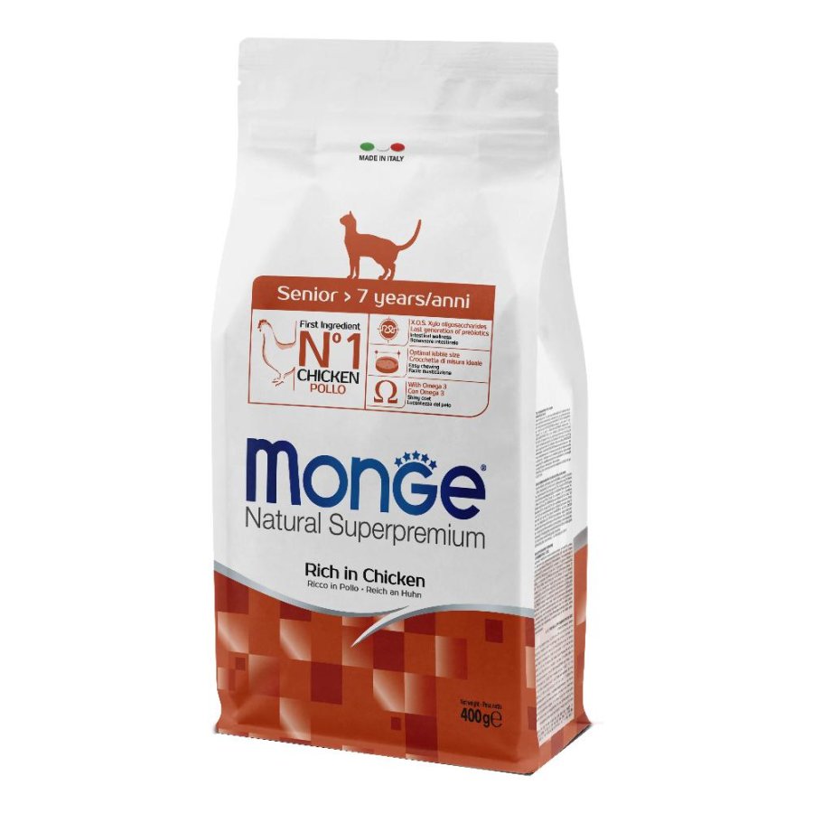MONGE GATTO SENIOR POLLO 400GR