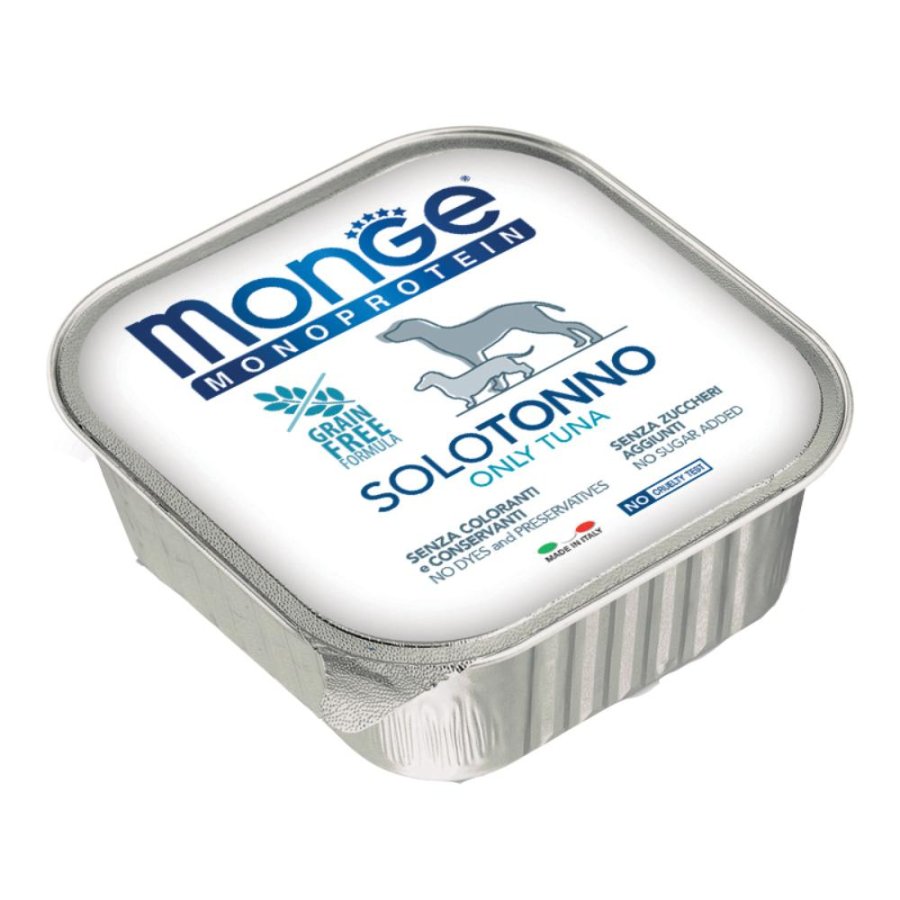 MONGE CANE MONOPROTEICO SOLO TONNO 150GR (vaschetta)