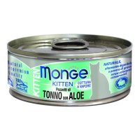 Monge Jelly Kitten Pezzetti di Tonno Bonito e Aloe Cibo Umido per Gatti Cuccioli 80g