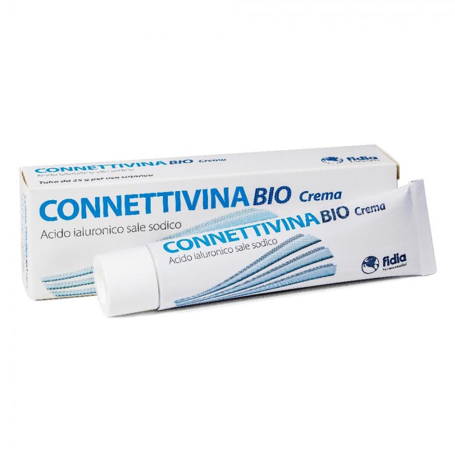 Connettivina Bio - Crema con Acido Ialuronico e Sale Sodico 25g per la Cura della Pelle