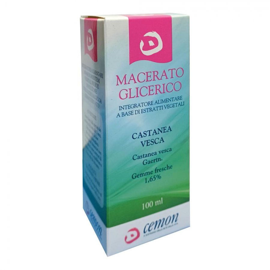 Castanea Vesca Gemme Fresche - Macerato Glicerico 100ml, Integratore Alimentare