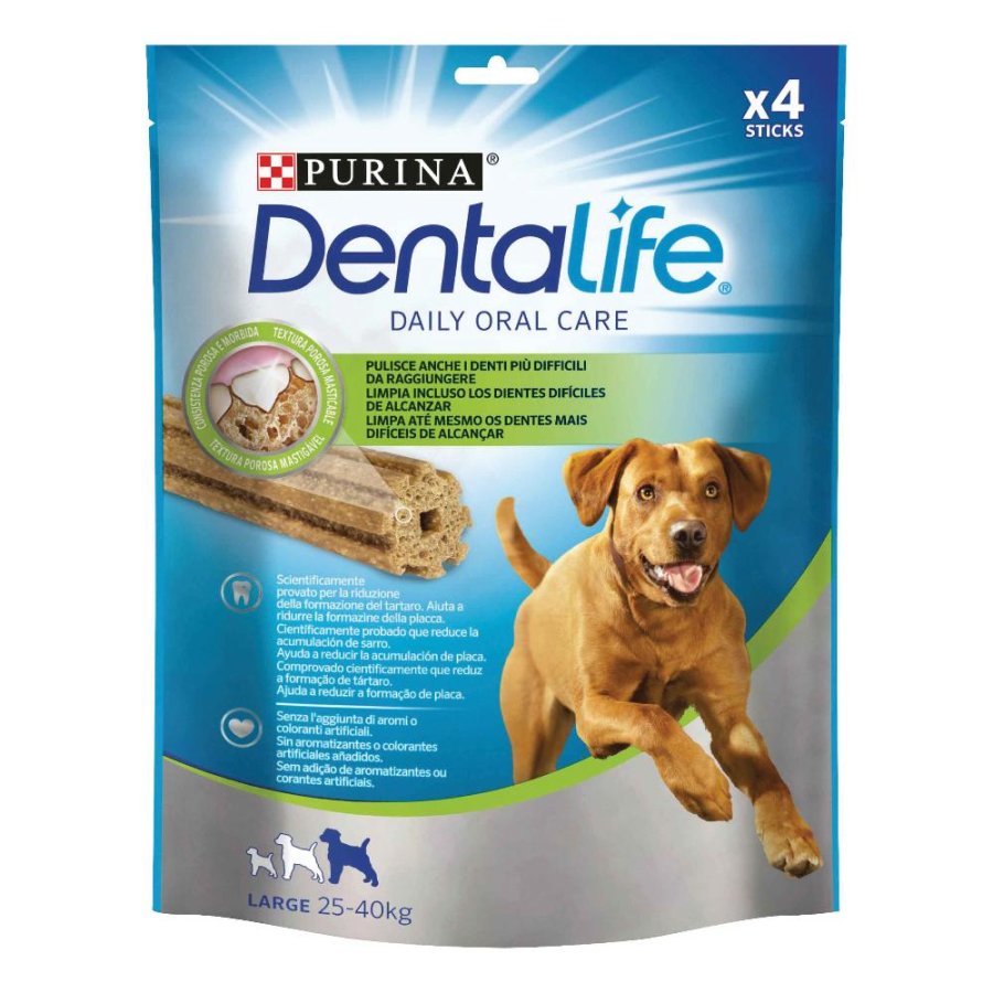 NESTLE' PURINA CANE SNACK DENTALIFE LARGE 6 STICKS 142GR