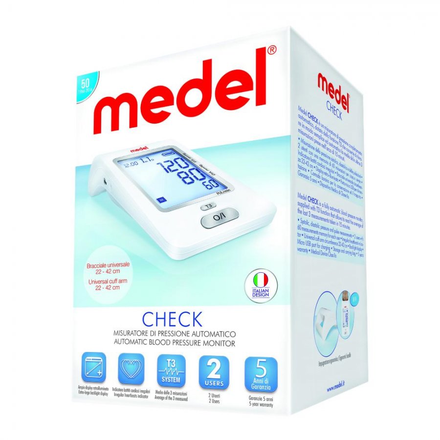 Medel Check - Misuratore di pressione automatico da braccio