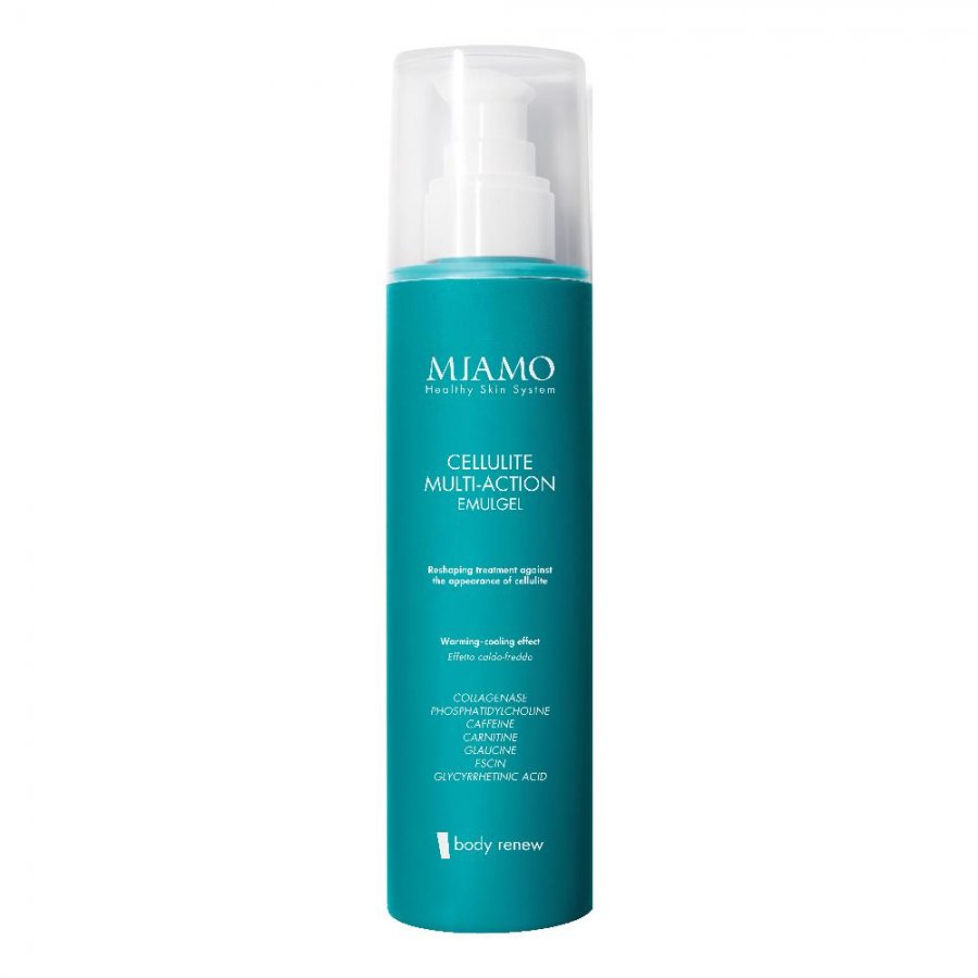 Miamo Cellulite Multi-Action Emulgel 200ml - Trattamento Rimodellante Contro Gli Inestetismi Della Cellulite