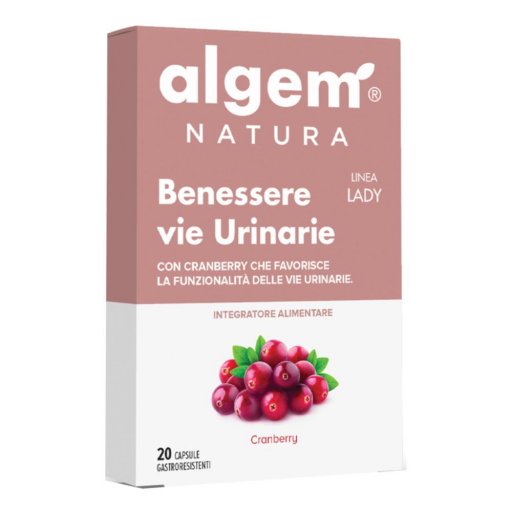 Benessere Vie Urinarie Lady, Integratore Alimentare, 20 Capsule, Benessere Vie Urinarie, Cranberry, N-acetilcisteina