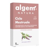 Lady Ciclo Mestruale Algem Natura 30 Compresse - Integratore per il Benessere Femminile durante il Ciclo e la Sindrome Premestruale