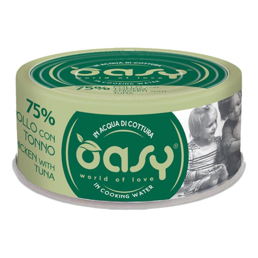 OASY GATTO MORE LOVE POLLO TONNO 70GR (lattina)