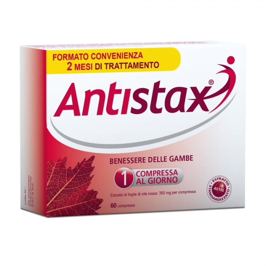 Antistax Benessere Delle Gambe Integratore Alimentare 60 Compresse