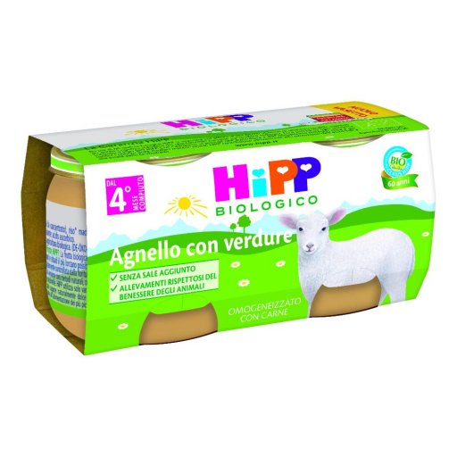 Hipp Bio Omog Agnello 80g 2pz