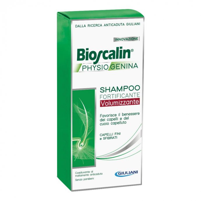 Bioscalin - Physiogenina Shampoo Fortificante Volumizzante 200ml - Cura Capelli, Anticaduta, Capelli Voluminosi