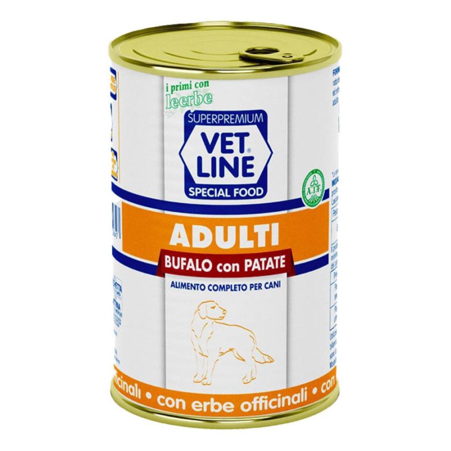 OLISTIKA VET LINE CANE ADULT BUFALO PATATE 400GR (lattina)