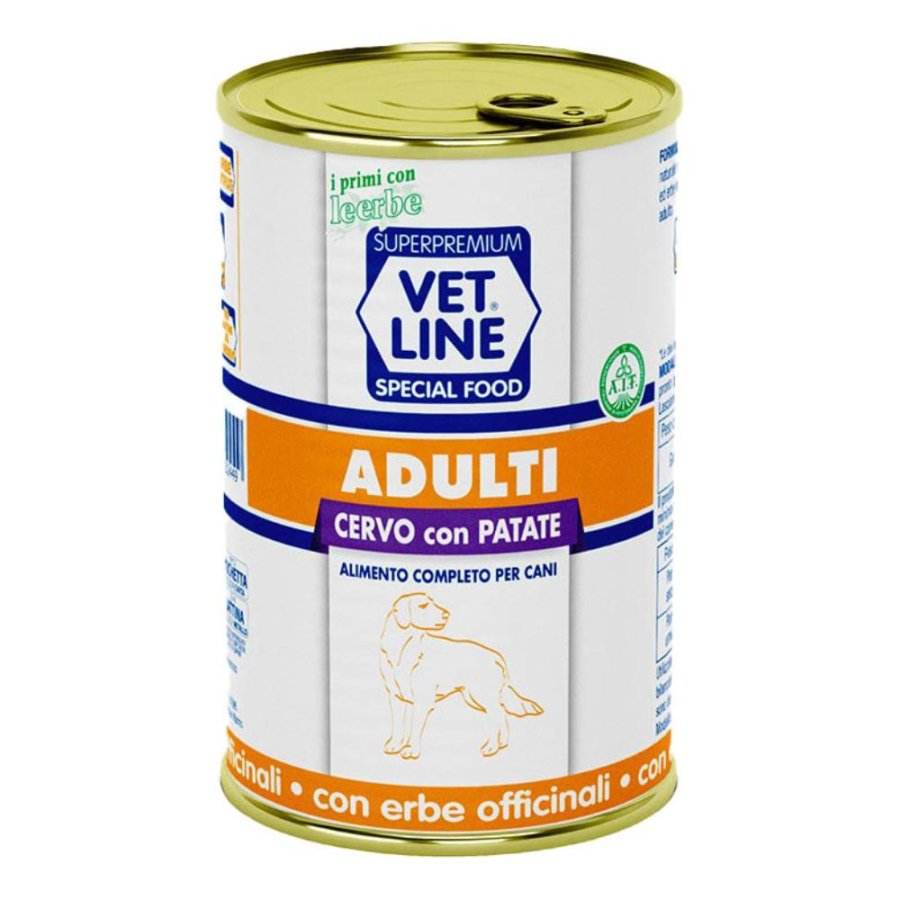 OLISTIKA VET LINE CANE ADULT CERVO PATATE 400GR (lattina)