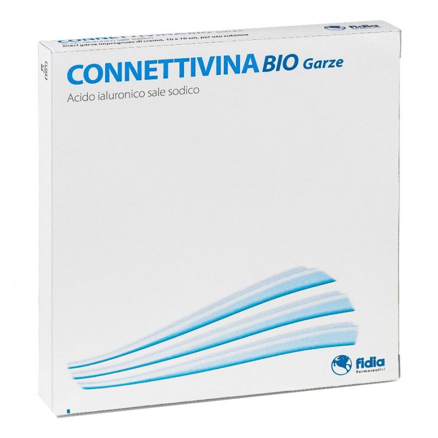 Connettivina Bio - Garza 10x10cm 10 Pezzi - Garze Biodegradabili per Cura Ferite