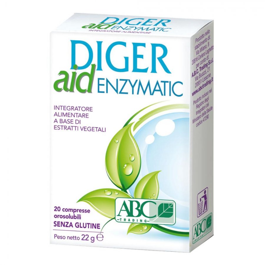 Diger Aid Enzymatic - 20 Compresse Senza Glutine