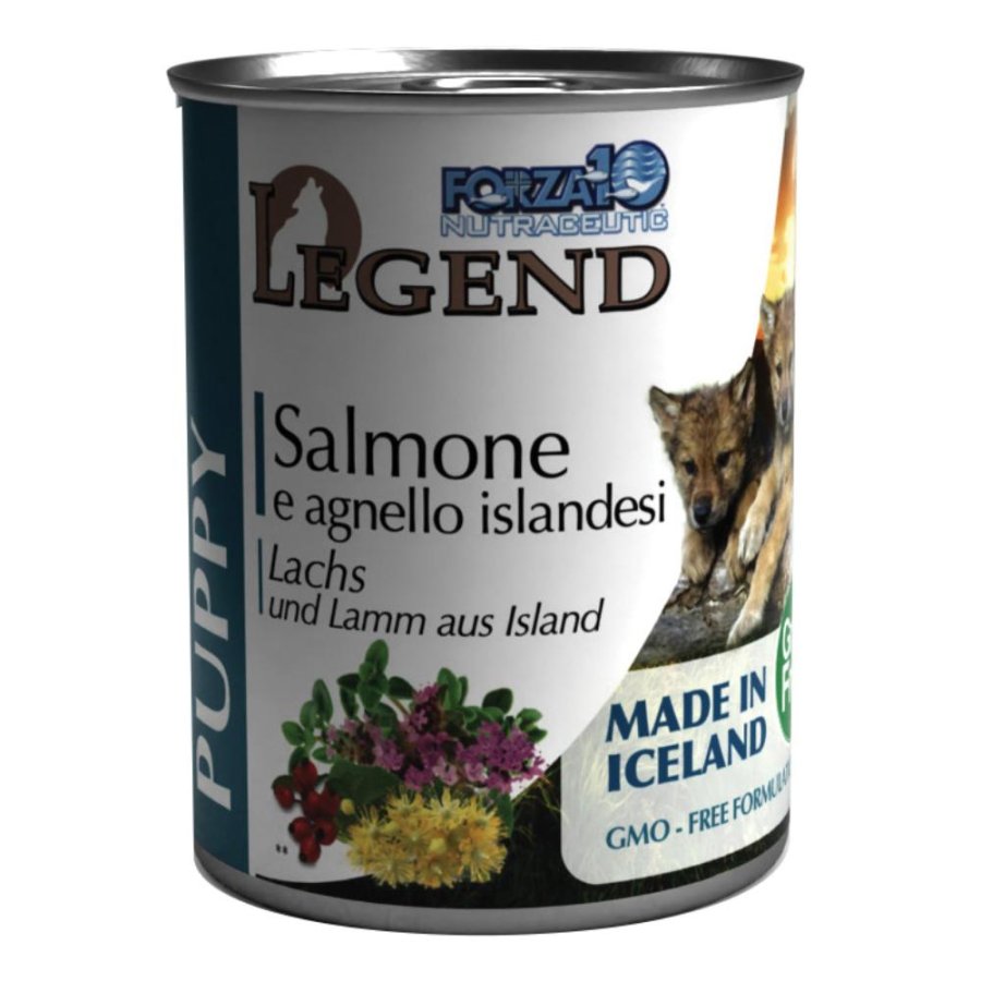 FORZA10 CANE LEGEND NEW ZELAND GRAIN FREE PUPPY SALMONE AGNELLO 312GR (lattina) FORZA10 CANE LEGEND NEW ZELAND GRAIN FREE PUPPY SALMONE AGNELLO 312GR (lattina)